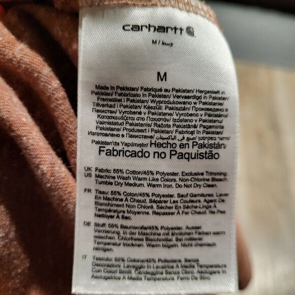 Carhartt Loose Fit Long Sleeved Pocket Tee Shirt Men's Size Medium - Picture 5 of 5